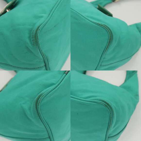 FENDI Shoulder Bag Nylon Green Silver - Picture 10 of 13